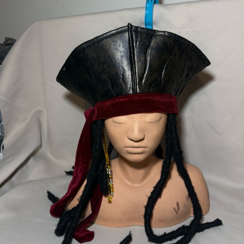 Pirate Hat Wig w/ Dreadlocks